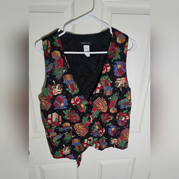 Vintage Womens Christmas Vest Medium - Picture 1 of 9